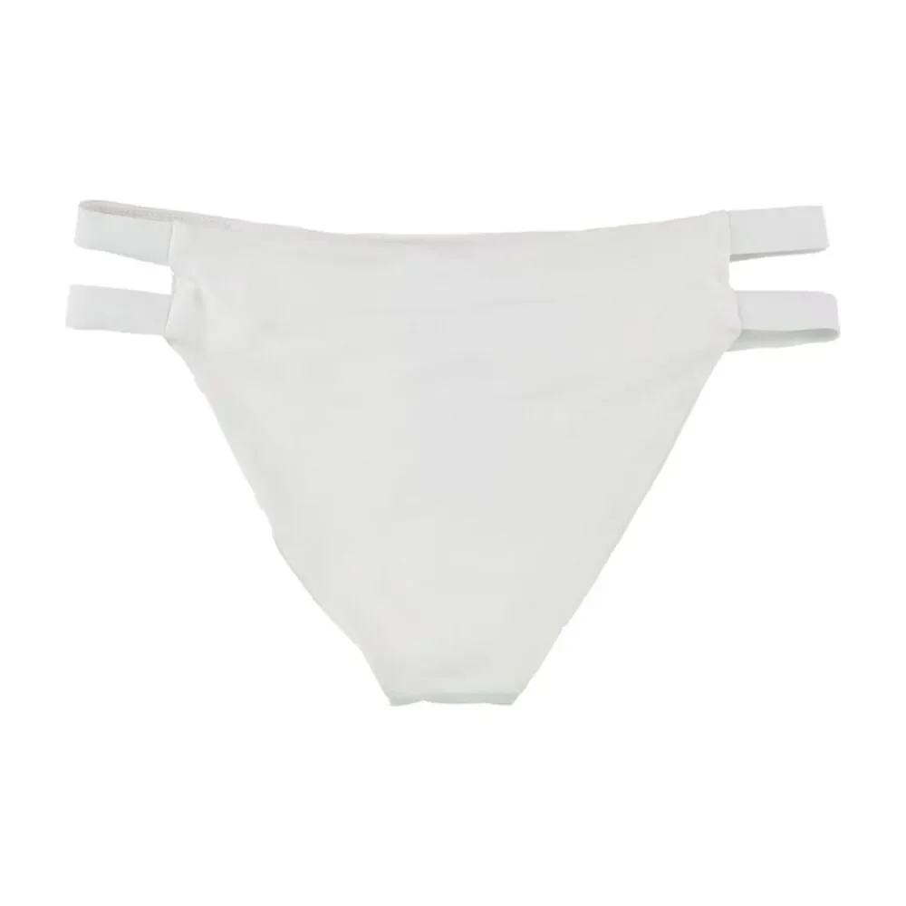 Tavik Womens Chloe Side Strap Bikini Swim Bottom, White, M, DM - Picture 2 of 3